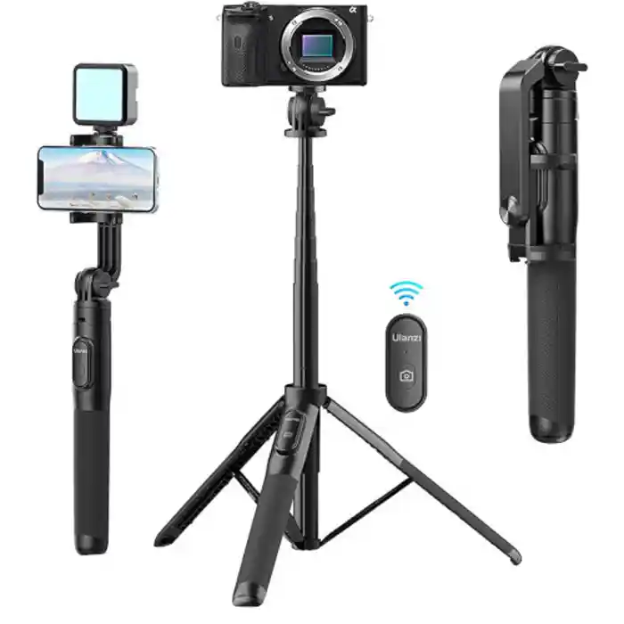 Ulanzi SK-03 Smartphone Wireless Bluetooth Tripod Stick with Detachable Remote Control, 360 Degree Panoramic, 120mAh Battery